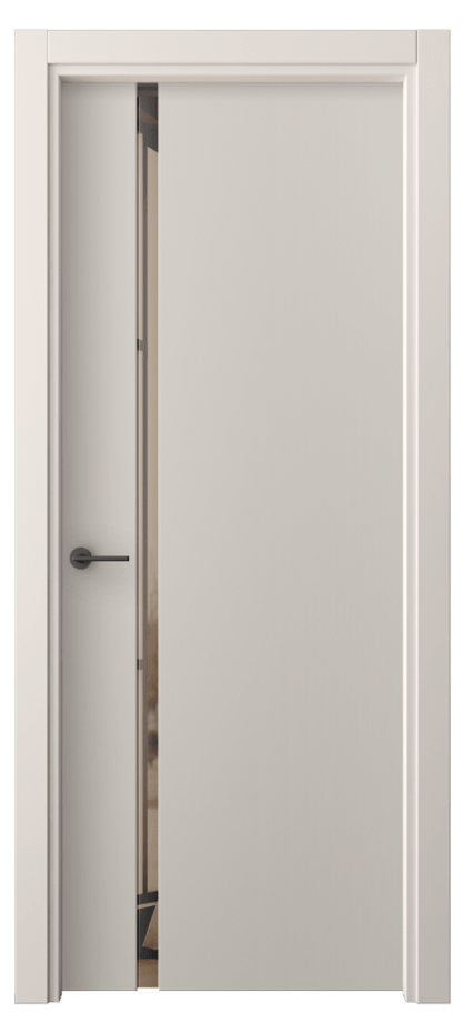 Межкомнатная дверь Freedom 4222 ПЭТ светло-серый Двустороннее бронзовое зеркало, триплекс Цена 32399 ₽ | Volhovec