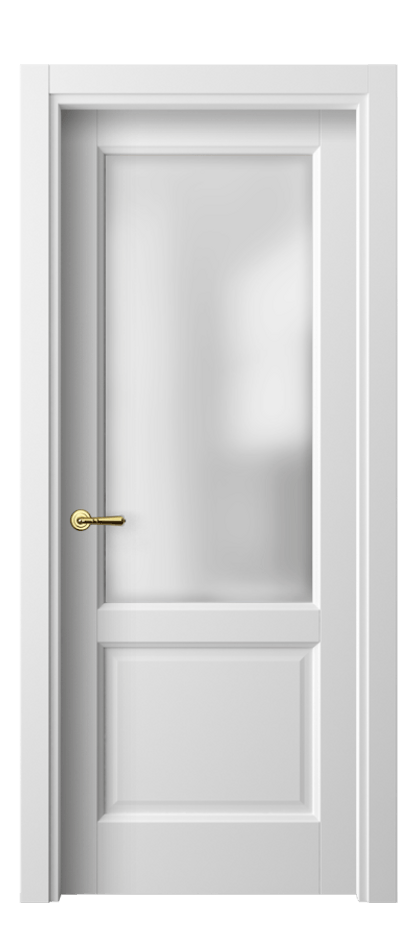 Межкомнатная дверь Galant 1422 Белый шёлк Сатинированное стекло Цена 1520 AZE | Volhovec