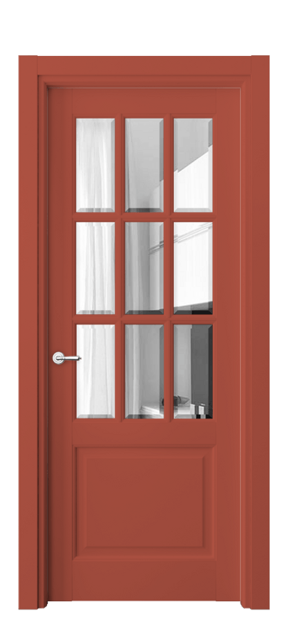 Межкомнатная дверь Toscana Grigliato 6312 Бук белоснежный Прозрачное стекло с фацетом Цена 8000 AZE | Volhovec