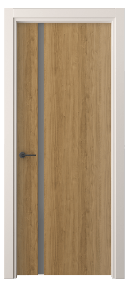 Межкомнатная дверь Freedom 4222 Грецкий орех Сатинированное серое стекло, триплекс Цена 32639 ₽ | Volhovec