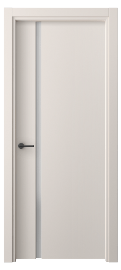 Межкомнатная дверь Freedom 4222 ПЭТ тёплый-белый Сатинированное стекло Цена 30799 ₽ | Volhovec