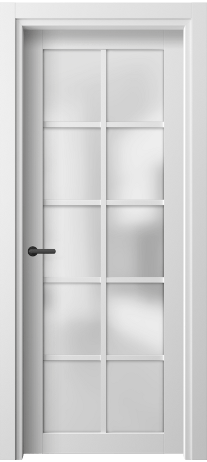 Межкомнатная дверь Neo 2106 Белый шёлк Сатинированное стекло Цена 30959 ₽ | Volhovec