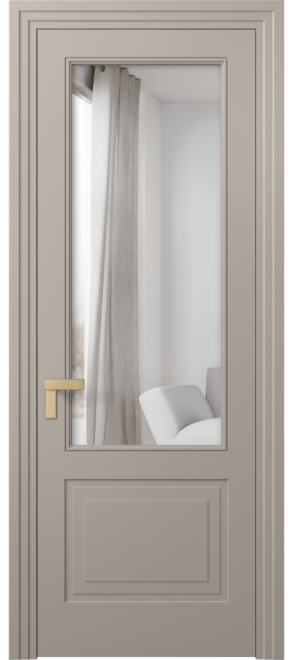 Межкомнатная дверь Rocca 8352 Матовый бисквитный Двустороннее зеркало, триплекс Цена 3801 AZE | Volhovec