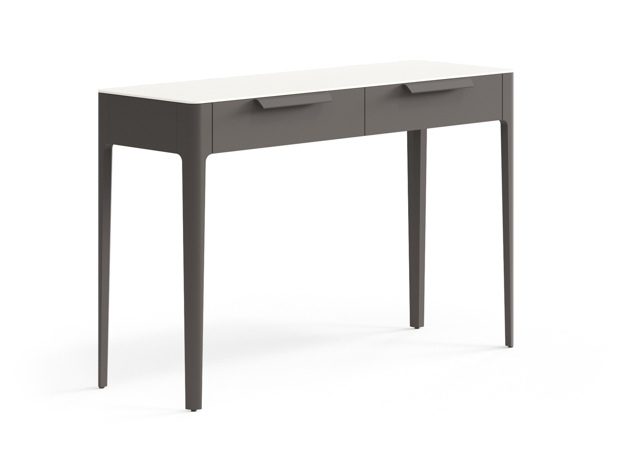Консоль Piega 2 ящика Матовый антрацит