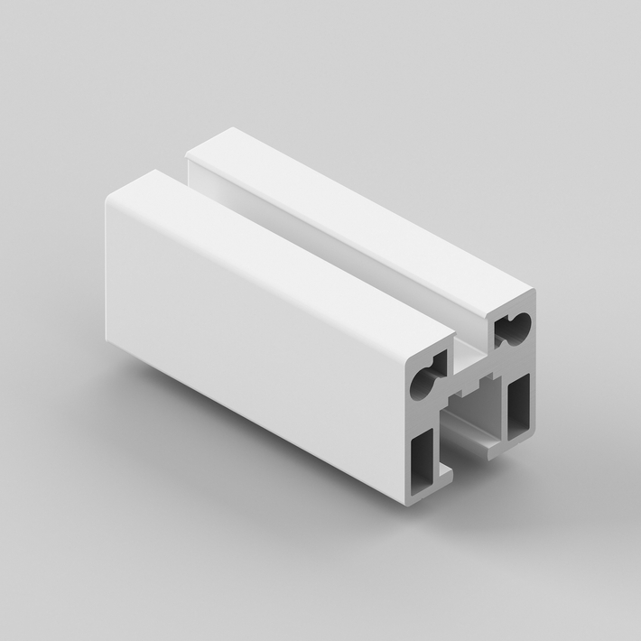 Горизонтальный белый профиль