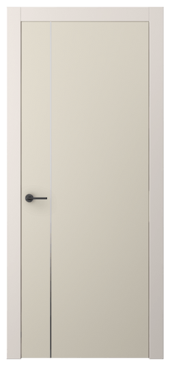 Дверь межкомнатная 4201 ПЭСБ. Цвет ПЭТ светло-бежевый. Материал ПЭТ. Коллекция Freedom. Картинка.