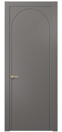 Дверь межкомнатная АКП 8647 МКЛС. Цвет Матовый классический серый. Материал Гладкая эмаль. Коллекция Alba. Картинка.