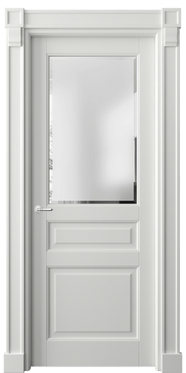 Дверь межкомнатная 6304 БССР САТ-Ф. Цвет Бук светло-серый. Материал Массив бука эмаль. Коллекция Toscana Plano. Картинка.