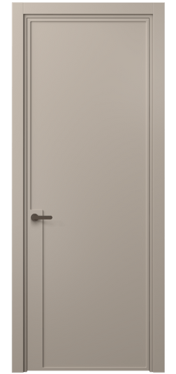 Дверь межкомнатная 8603 МБСК . Цвет Матовый бисквитный. Материал Гладкая эмаль. Коллекция Frame. Картинка.