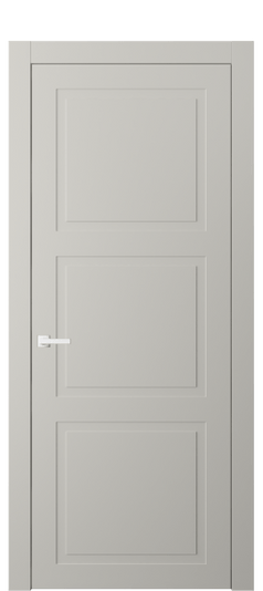 Дверь межкомнатная АКП 8003 МТСР. Цвет Матовый тёплый серый. Материал Гладкая эмаль. Коллекция Нео Классик. Картинка.