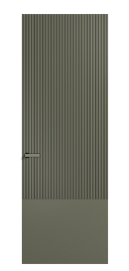 Дверь межкомнатная АКУ 8203 МОТ Матовый оливковый тёмный. Цвет Матовый оливковый тёмный. Материал Гладкая эмаль. Коллекция Velvet. Картинка.