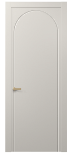 Дверь межкомнатная АКП 8647 МОС. Цвет Матовый облачно-серый. Материал Гладкая эмаль. Коллекция Alba. Картинка.