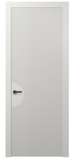 Дверь межкомнатная 8624 МСР . Цвет Матовый серый. Материал Гладкая эмаль. Коллекция Дюна. Картинка.