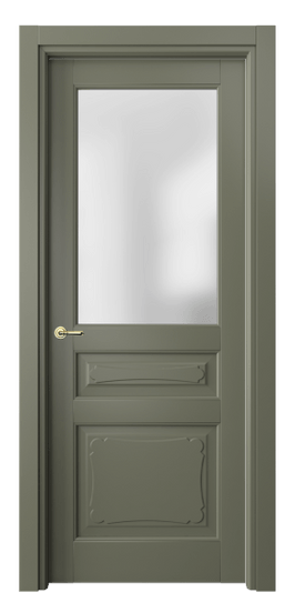 Дверь межкомнатная 6324 БОТ САТ. Цвет Бук оливковый тёмный. Материал Массив бука эмаль. Коллекция Toscana Elegante. Картинка.