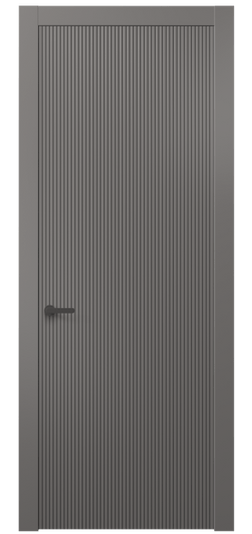 Дверь межкомнатная 8621 МКЛС. Цвет Матовый классический серый. Материал Гладкая эмаль. Коллекция Dune. Картинка.