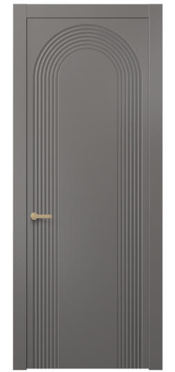 Дверь межкомнатная 8648 МКЛС. Цвет Матовый классический серый. Материал Гладкая эмаль. Коллекция Alba. Картинка.