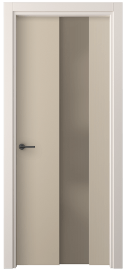 Дверь межкомнатная 4226 ПЭСК БР САТ. Цвет ПЭТ серо-коричневый . Материал ПЭТ. Коллекция Фридом. Картинка.