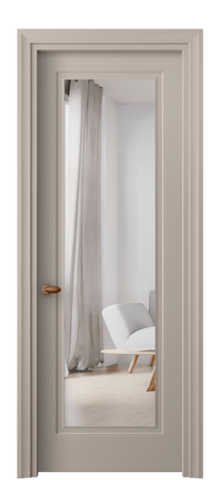 Дверь межкомнатная 8503 МБСК ЗЕР. Цвет Матовый бисквитный. Материал Гладкая эмаль. Коллекция Esse. Картинка.