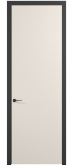 Дверь межкомнатная 0010 ПЭКБ. Цвет ПЭТ кремово-белый. Материал ПЭТ. Коллекция Planum Pro. Картинка.