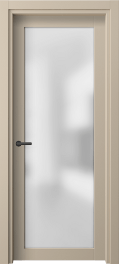 Дверь межкомнатная 2102 ПЭСБ САТ. Цвет ПЭТ светло-бежевый. Материал ПЭТ. Коллекция Neo. Картинка.