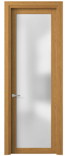 Дверь межкомнатная 2102 ВНД САТ. Цвет Ванильный дуб. Материал Ламинатин. Коллекция Планум. Картинка.