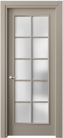 Дверь межкомнатная 8102 МБСК САТ. Цвет Матовый бисквитный. Материал Гладкая эмаль. Коллекция Paris. Картинка.