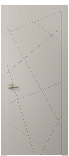 Дверь межкомнатная 8048 МСБЖ. Цвет Матовый светло-бежевый. Материал Гладкая эмаль. Коллекция Linea. Картинка.