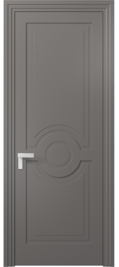 Дверь межкомнатная АКП 8361 МКЛС Матовый классический серый. Цвет Матовый классический серый. Материал Гладкая эмаль. Коллекция Рокка. Картинка.