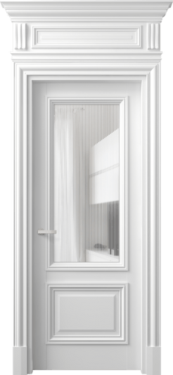 Дверь межкомнатная 7302 МБЛ DUNE. Цвет Матовый белоснежный. Материал Гладкая эмаль. Коллекция Антик. Картинка.