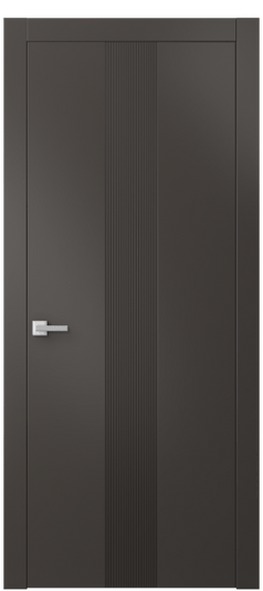 Дверь межкомнатная АКП 8042 МАН Матовый антрацит. Цвет Матовый антрацит. Материал Гладкая эмаль. Коллекция Linea. Картинка.