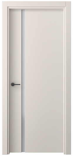 Дверь межкомнатная 4222 ПЭТБ САТ. Цвет ПЭТ тёплый-белый. Материал ПЭТ. Коллекция Freedom. Картинка.