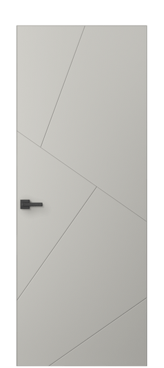 Дверь межкомнатная АКП 8058 МТСР. Цвет Матовый тёплый серый. Материал Гладкая эмаль. Коллекция Linea. Картинка.
