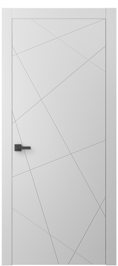 Дверь межкомнатная АКП 8048 МБЛ Матовый белоснежный. Цвет Матовый белоснежный. Материал Гладкая эмаль. Коллекция Linea. Картинка.