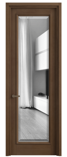 Дверь межкомнатная 6702 БТМ ЗЕР ФАЦ. Цвет Бук тёмный матовый. Материал Массив бука матовый. Коллекция Charm. Картинка.