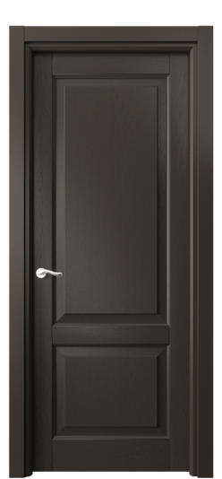 Дверь межкомнатная 0741 ДАН. Цвет Дуб антрацит. Материал Массив дуба эмаль. Коллекция Лигнум. Картинка.