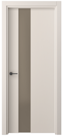 Дверь межкомнатная 4224 ПЭПБ БР САТ. Цвет ПЭТ пудровый бежевый. Материал ПЭТ. Коллекция Фридом. Картинка.