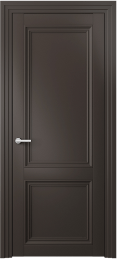 Дверь межкомнатная 2523 МАН. Цвет Матовый антрацит. Материал Гладкая эмаль. Коллекция Центро. Картинка.