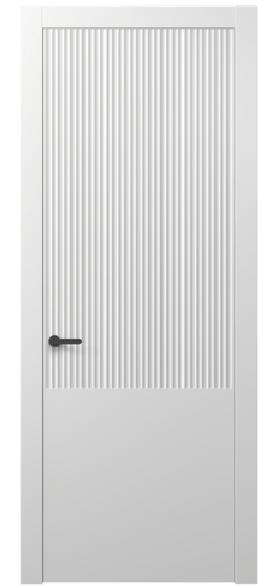 Дверь межкомнатная АКП 8646 МБЛ. Цвет Матовый белоснежный. Материал Гладкая эмаль. Коллекция Alba. Картинка.