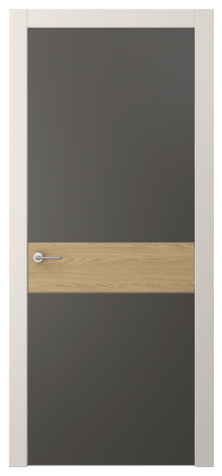 Дверь межкомнатная АКП 4221 ПЭГФ. Цвет ПЭТ графитовый. Материал ПЭТ. Коллекция Freedom. Картинка.
