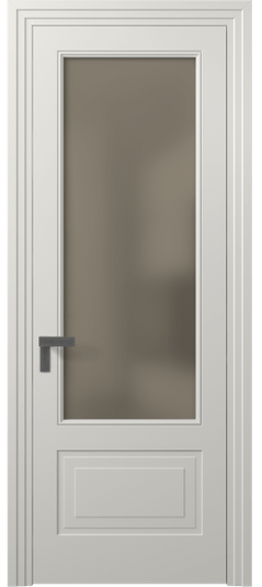 Дверь межкомнатная 8342 МСР САТ БР. Цвет Матовый серый. Материал Гладкая эмаль. Коллекция Rocca. Картинка.