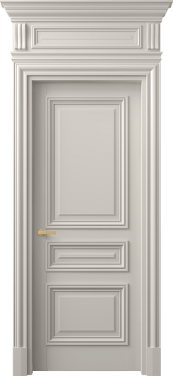 Дверь межкомнатная 7305 БОС. Цвет Бук облачный серый. Материал Массив бука эмаль. Коллекция Antique. Картинка.