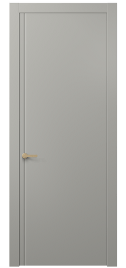 Дверь межкомнатная АКП 8644 МНСР. Цвет Матовый нейтральный серый. Материал Гладкая эмаль. Коллекция Альба. Картинка.