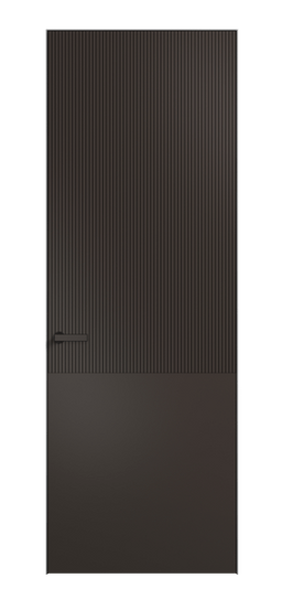 Дверь межкомнатная ПУ 8205 МАН Матовый антрацит. Цвет Матовый антрацит. Материал Гладкая эмаль. Коллекция Вельвет. Картинка.