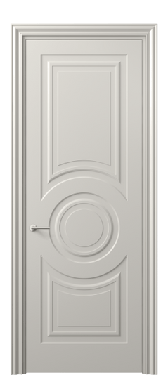 Дверь межкомнатная 8461 МОС. Цвет Матовый облачно-серый. Материал Гладкая эмаль. Коллекция Mascot. Картинка.