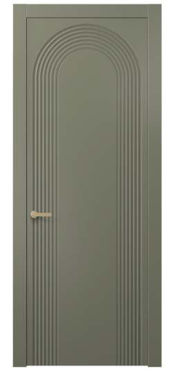 Дверь межкомнатная 8648 МОТ. Цвет Матовый оливковый тёмный. Материал Гладкая эмаль. Коллекция Alba. Картинка.