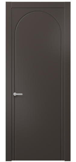 Дверь межкомнатная 8647 МАН. Цвет Матовый антрацит. Материал Гладкая эмаль. Коллекция Alba. Картинка.