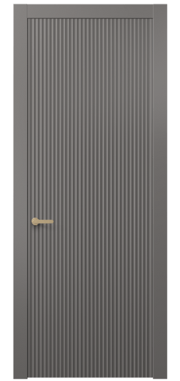 Дверь межкомнатная 8641 МКЛС . Цвет Матовый классический серый. Материал Гладкая эмаль. Коллекция Alba. Картинка.