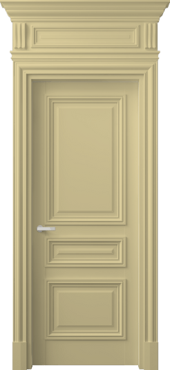 Дверь межкомнатная 7305 Слоновая кость RAL 1014. Цвет RAL Слоновая кость RAL 1014. Материал Гладкая эмаль. Коллекция Антик. Картинка.