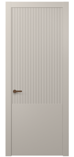 Дверь межкомнатная АКП 8646 МСБЖ. Цвет Матовый светло-бежевый. Материал Гладкая эмаль. Коллекция Альба. Картинка.