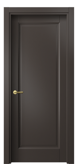 Дверь межкомнатная 1401 МАН. Цвет Матовый антрацит. Материал Гладкая эмаль. Коллекция Galant. Картинка.